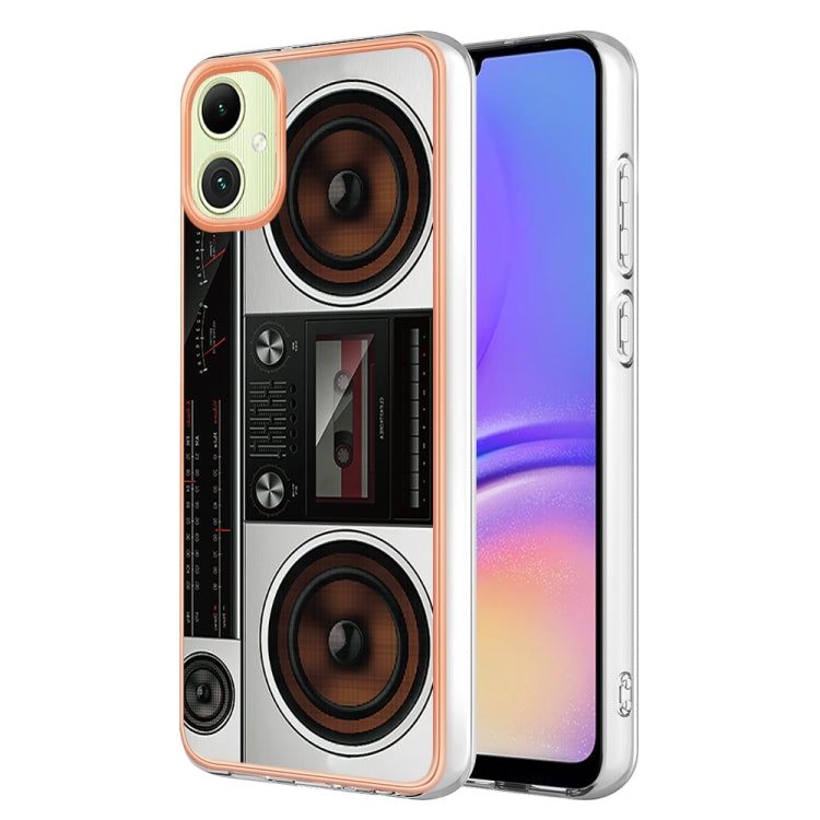 Electroplating Marble Dual-side IMD Phone case for Samsung Galaxy A05, showcasing its stylish design and protective features.